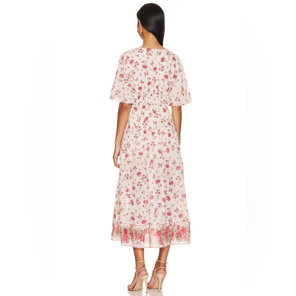 FREE PEOPLE Print LYSETTE Peasant Maxi Dress NWT S - Picture 5 of 9